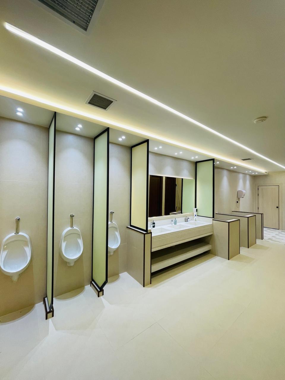 Office fit-out Riyadh – Premium bathroom finishing, quality work